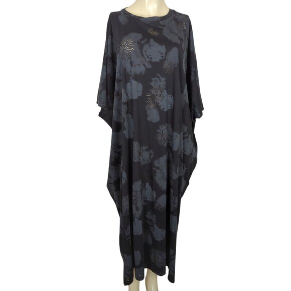 TOV Los Angeles Black Gray 42 sz 12 Dress Kaftan Maxi Boho Dress - Picture 4 of 16